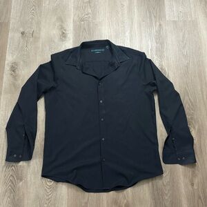 Perry Ellis Men's Black Dress Shirt